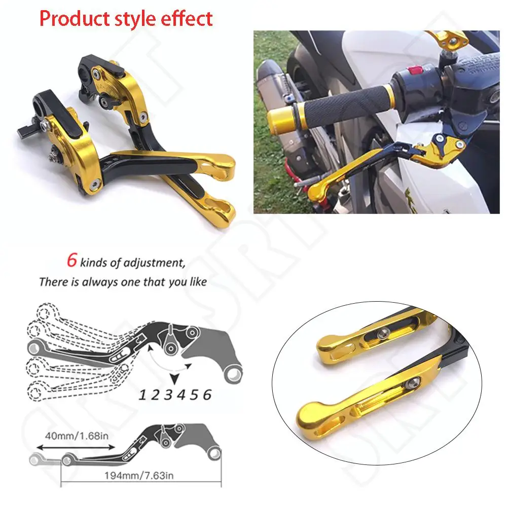 

Fits for Aprilia RSV4 R RR RF FACTORY V4R V4RR V4RF 2009-2022 Motorcycle Accessories Folding Extendable Brake Clutch Levers
