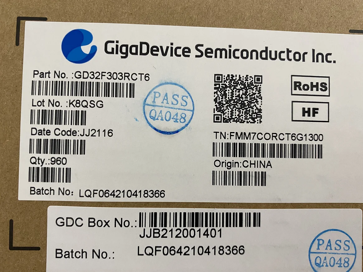 

GD32F303RCT6 microcontroller (MCU/MPU/SOC) New and original
