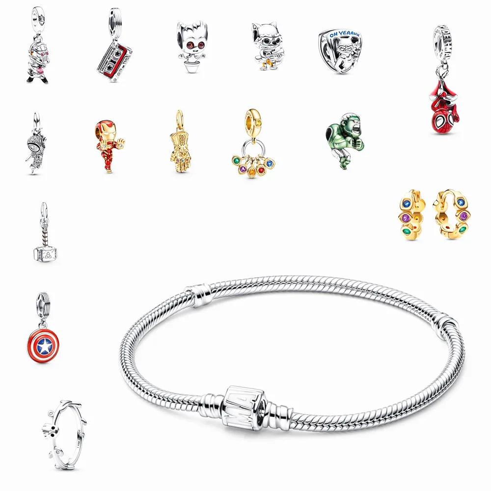 

Бусины-шармы из серебра 2023 пробы для браслета