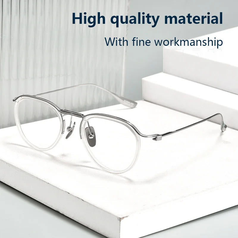 Новинка 2023 титановая ацетатная оправа для очков Мужская оптическая по рецепту
