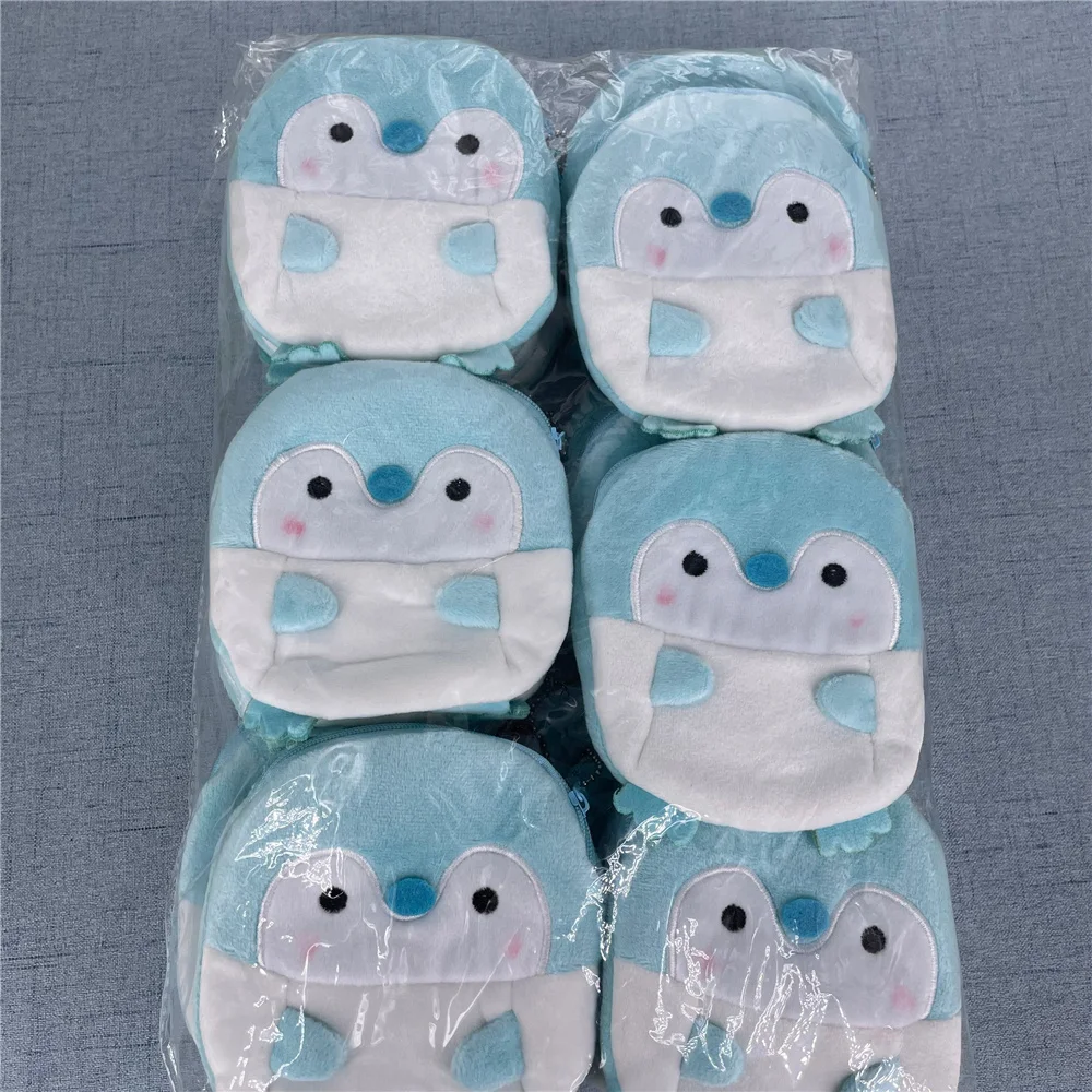 24 шт. оптовая продажа 3 цвета плюшевый Кошелек для монет в виде пингвина 10 см