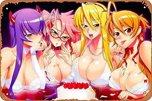 rBnk Retro nme Metl Sgns - Hgh School of The Ded Sexy Grl Huge Boobs Poster Vntge Look Tn Sgn 8x12 nches