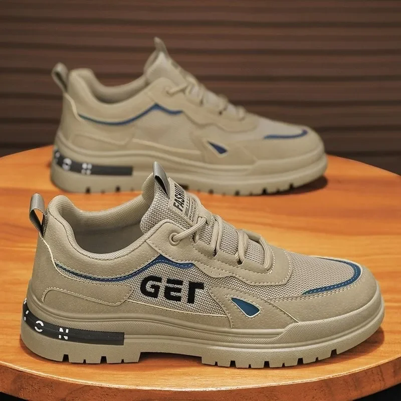 Летняя мужская обувь дышащие повседневные кроссовки 2024 уличная модная для