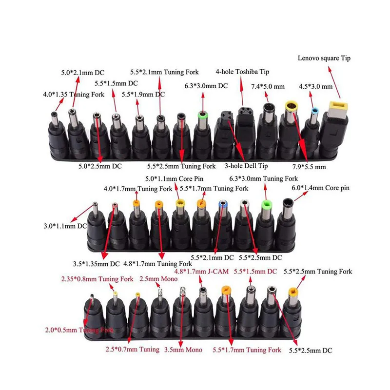 Регулируемый источник питания зарядное устройство 34 разъемная головка адаптер
