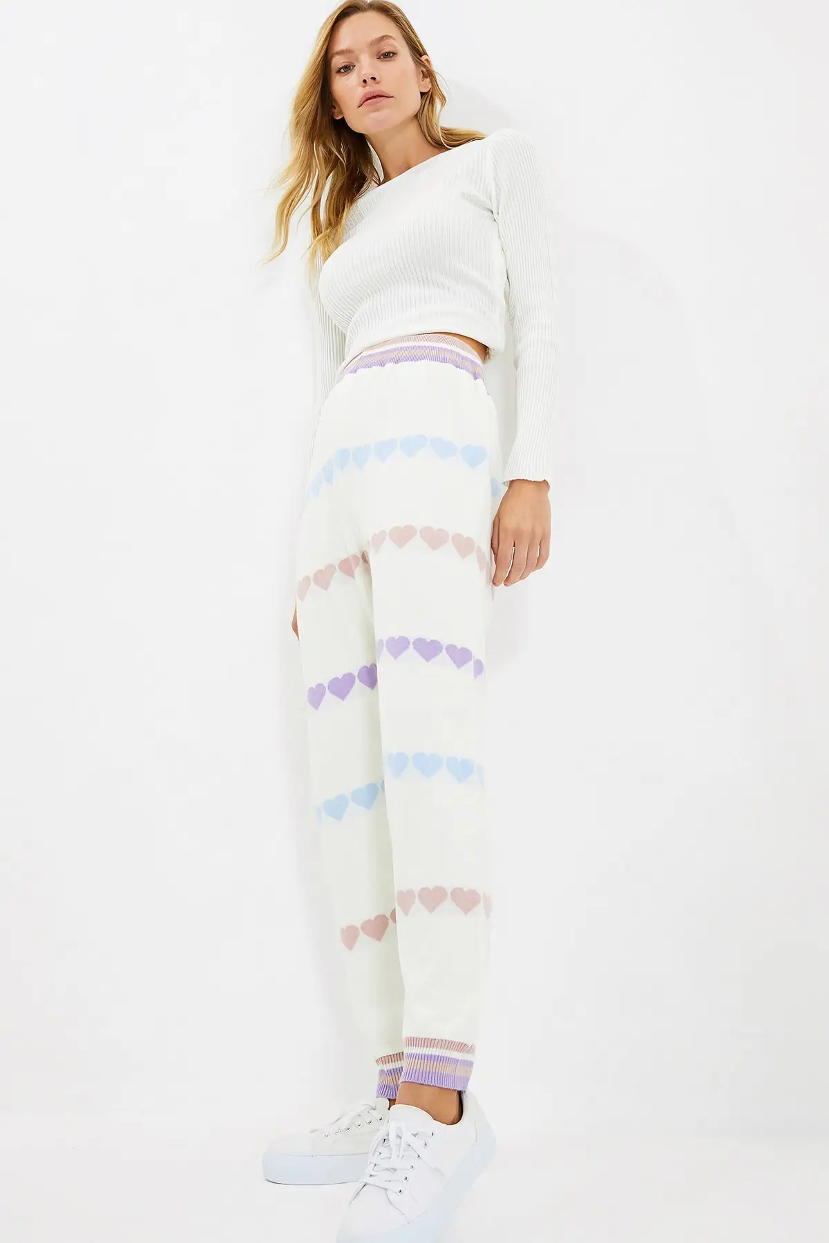 

Trendyol Heart Jakarlı Knitwear Pants TWOAW22PL0371