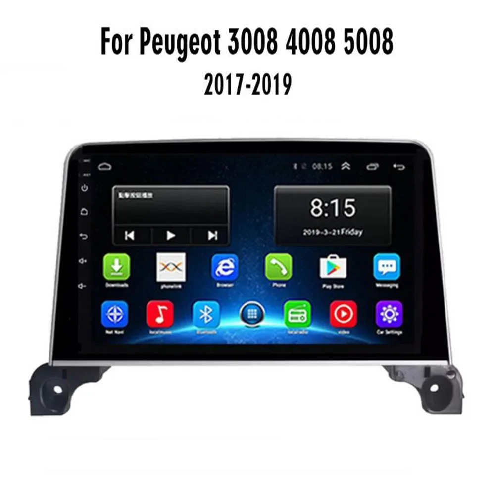 

GPS навигационная система для Peugeot 5008 4008 3008 2017 + 2 Din Android 5G WiFi Автомобильный мультимедийный плеер автомобильное стерео радио головное устройство