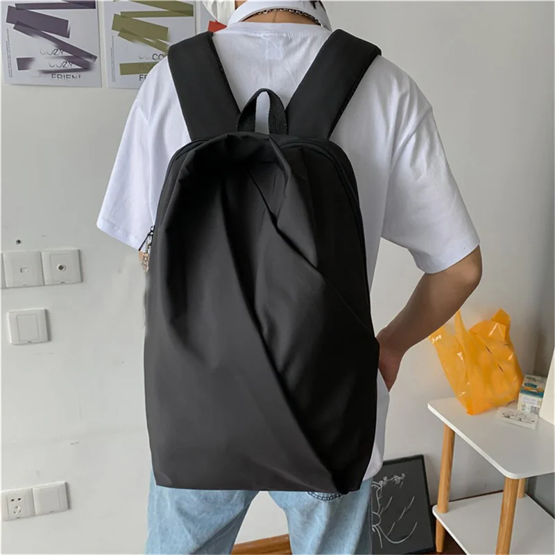 

Men's Simple Korean Fashion Schoolbags Backpacks High-Capacity Computer Bags For Junior Students School Travel Backpack