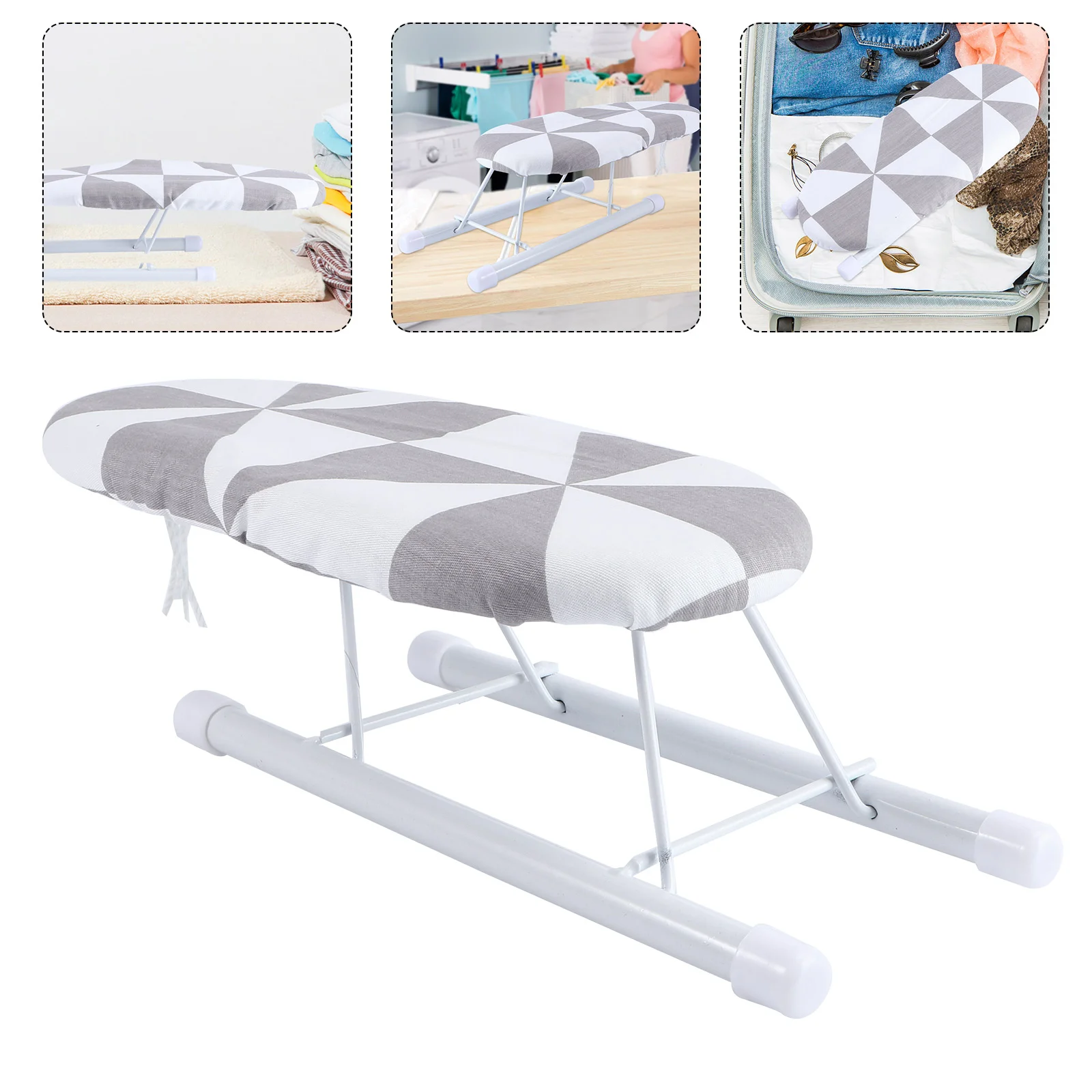 

Ironing Board Mini Sleeve Boards Rack Small Tabletop Space Saving Gifts Housewarming Cover Cotton Legs Racks Clothes Folding