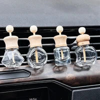 1 pack air freshener car perfume clip essential oil diffuser vent empty glass bottle decoration aromatherapy glass bottle