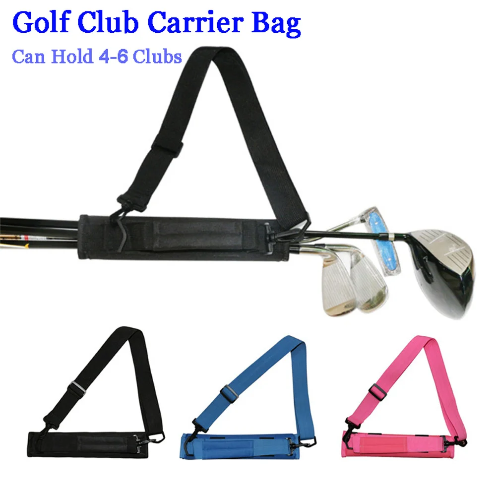 

1pc Golf Club Carrier Bag Can Hold 4-6 Clubs Carry Driving Range Travel Bag Lightweight Mini Bag Munlti for Men Women Children