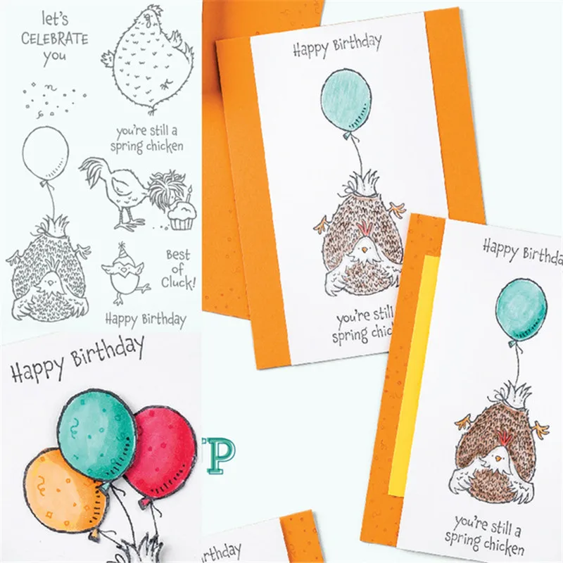 

Balloon Rubber Stamps And Metal Cutting Dies For Decoration Scrapbook DIY Making Cards Handmade Template 2023 New Arrival