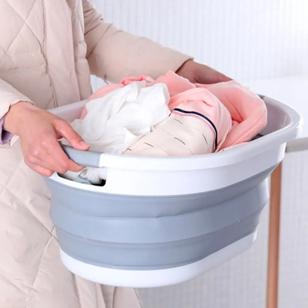 

1Pcs High Quality Clothes Storage Bucket Creative Foldable Storage Basket Practical Space Saving Large Laundry Basin