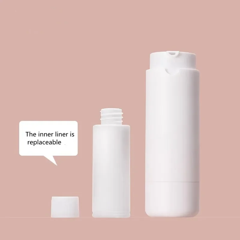 Пустая вращающаяся вакуумная эмульсионная бутылка сменный флакон с внутренней