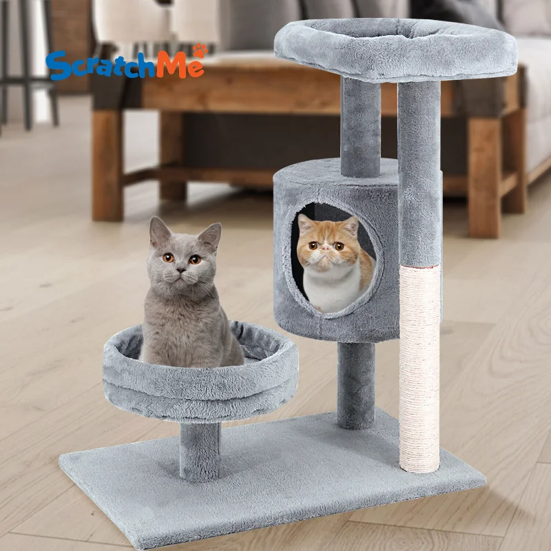 

[Flash Deal]Cat Tree with Platform and Scratching Posts Cat Tower for Indoor Cats Durable Long-lasting Construction[Us Stock]
