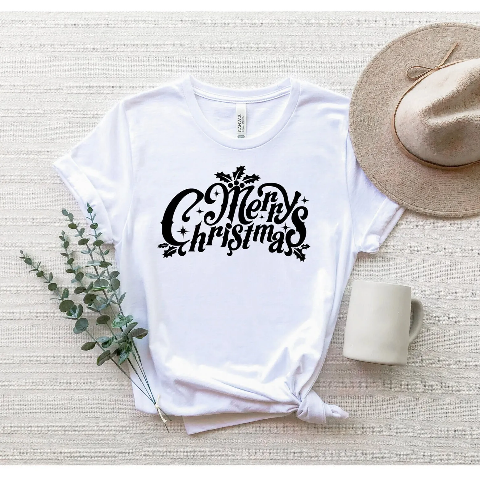 Рождественская футболка праздничный подарок