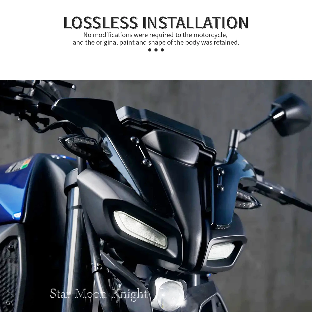 Для Yamaha MT-125 MT 125 15 MT125 MT15 (2020-) аксессуары для мотоциклов лобового стекла боковой