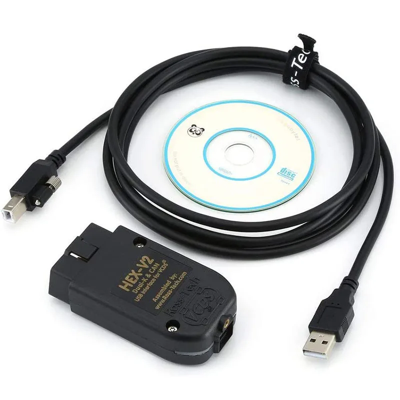 Фото 2025 Новейший сканер VCDS 25,3 VAG, кабель для инструментов OBD2, диагностический многоязычный HEX V2 Wesheu VCDS VAG COM для Audi SKODA VW Car №1