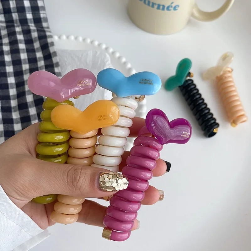 Желейный цвет ободок для волос с любовным сердцем резинки аксессуары Женская