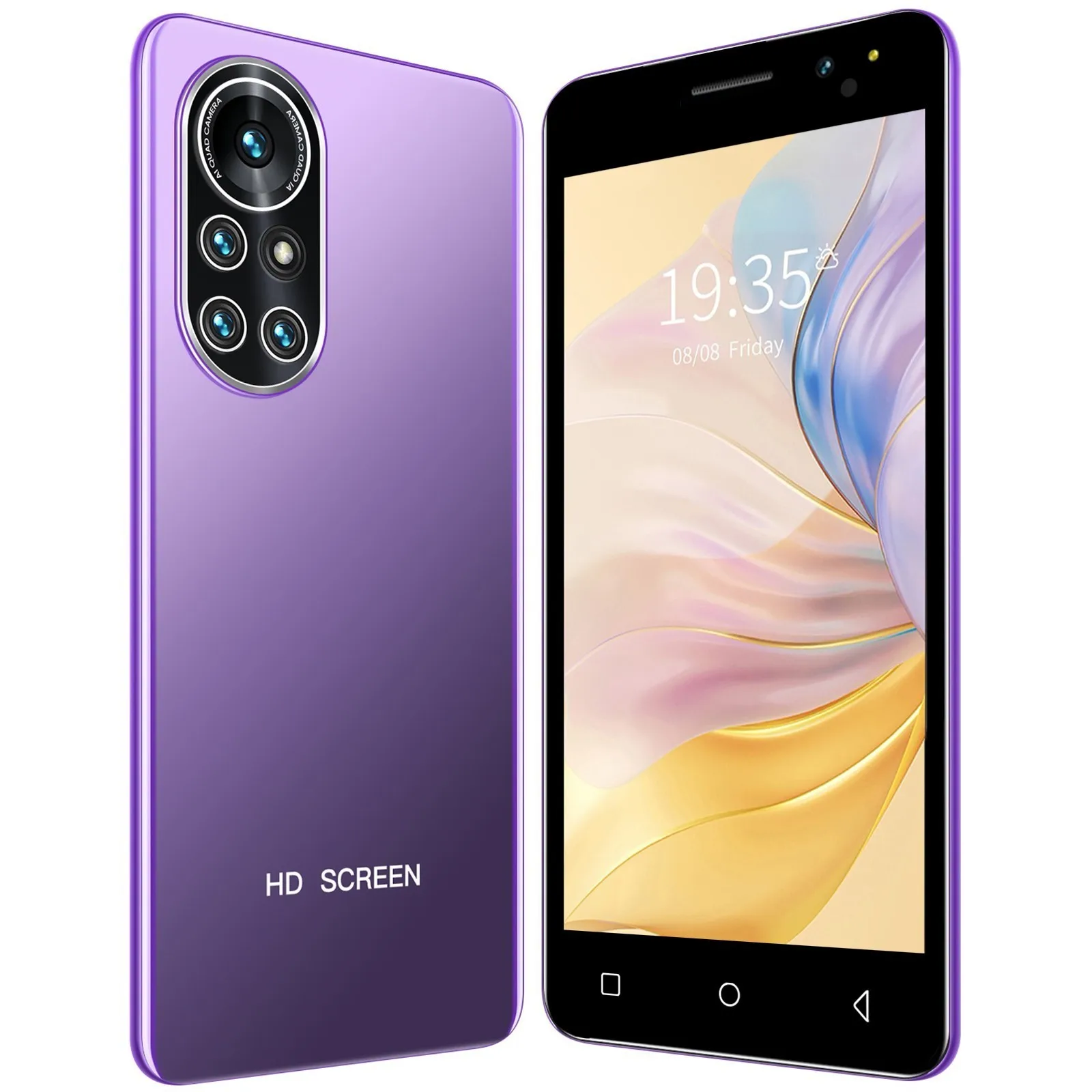 2022 CellPhone Cheap Smartphones On Android Nova 8 5.0-Inch Small Phone Face Unlock Full Screen 5.1 512 + 4G ROM |