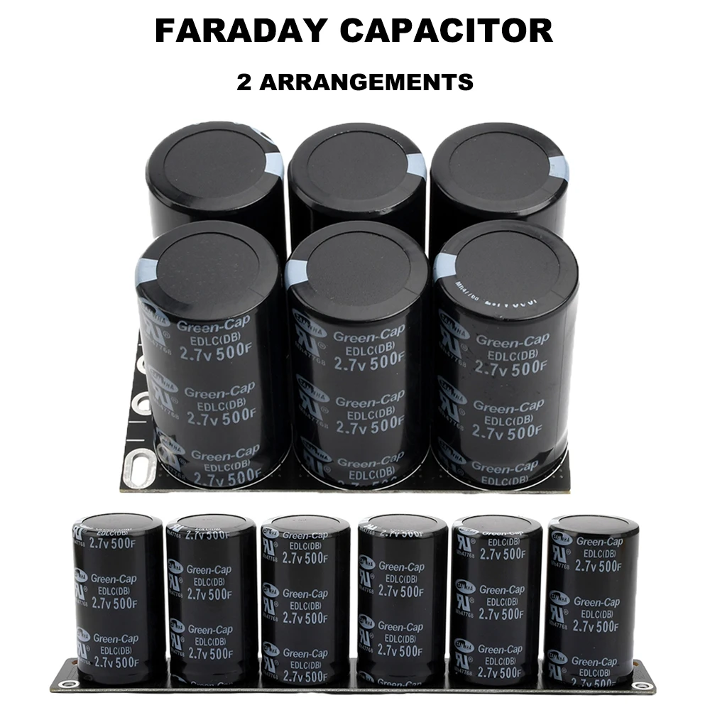 

6 шт./Компл. 500F Фарад конденсатор 2,7 В 500F суперконденсатор электролитический конденсатор электронные компоненты сквозное отверстие общего назначения