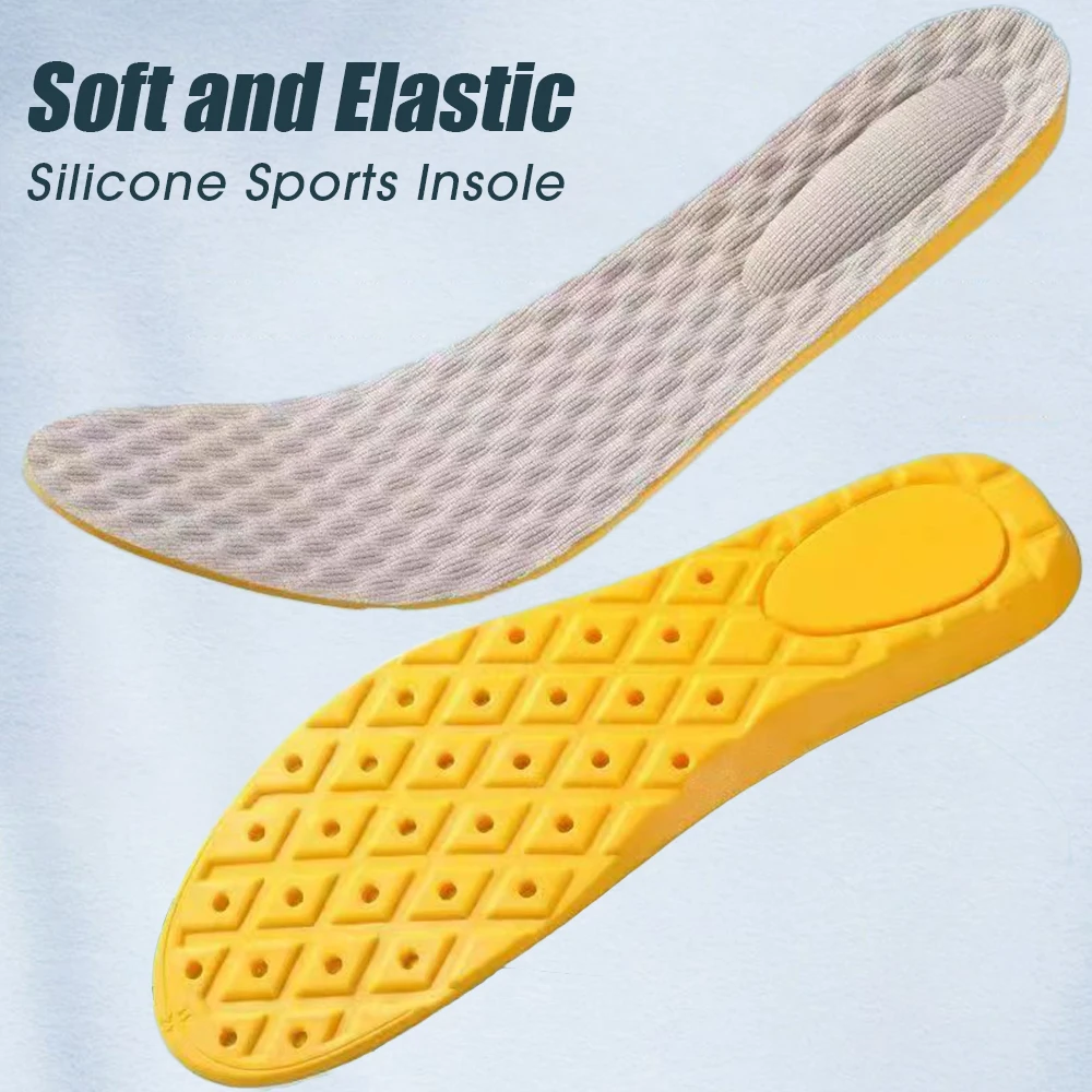 4Pcs Latex Memory Foam Insoles for Women Men Foot Support Shoe Pads Breathable Orthopedic Sport Insole Feet Care Insert Cushion