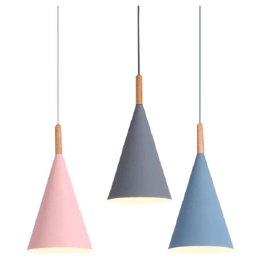 LukLoy Nordic Modern Pendant Light Colourful Pendant Lamp Hang Light for Living Room Bedroom Dining Island Foyer Studio Bar Cafe