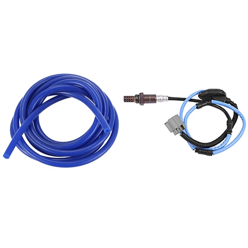

1Pcs Id 3Mm Silicone Pressure Pipe Tube Length 2M Blue & 1Pcs O2 Oxygen Air Fuel Ratio Sensor 2003-2007