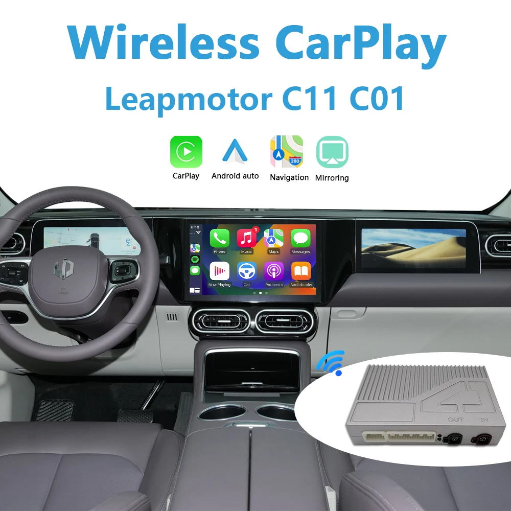 

Leapmotor Apple CarPlay для C11 C01 Добавьте Android Auto Plug and Play Обновление кода не требуется OEM-экран