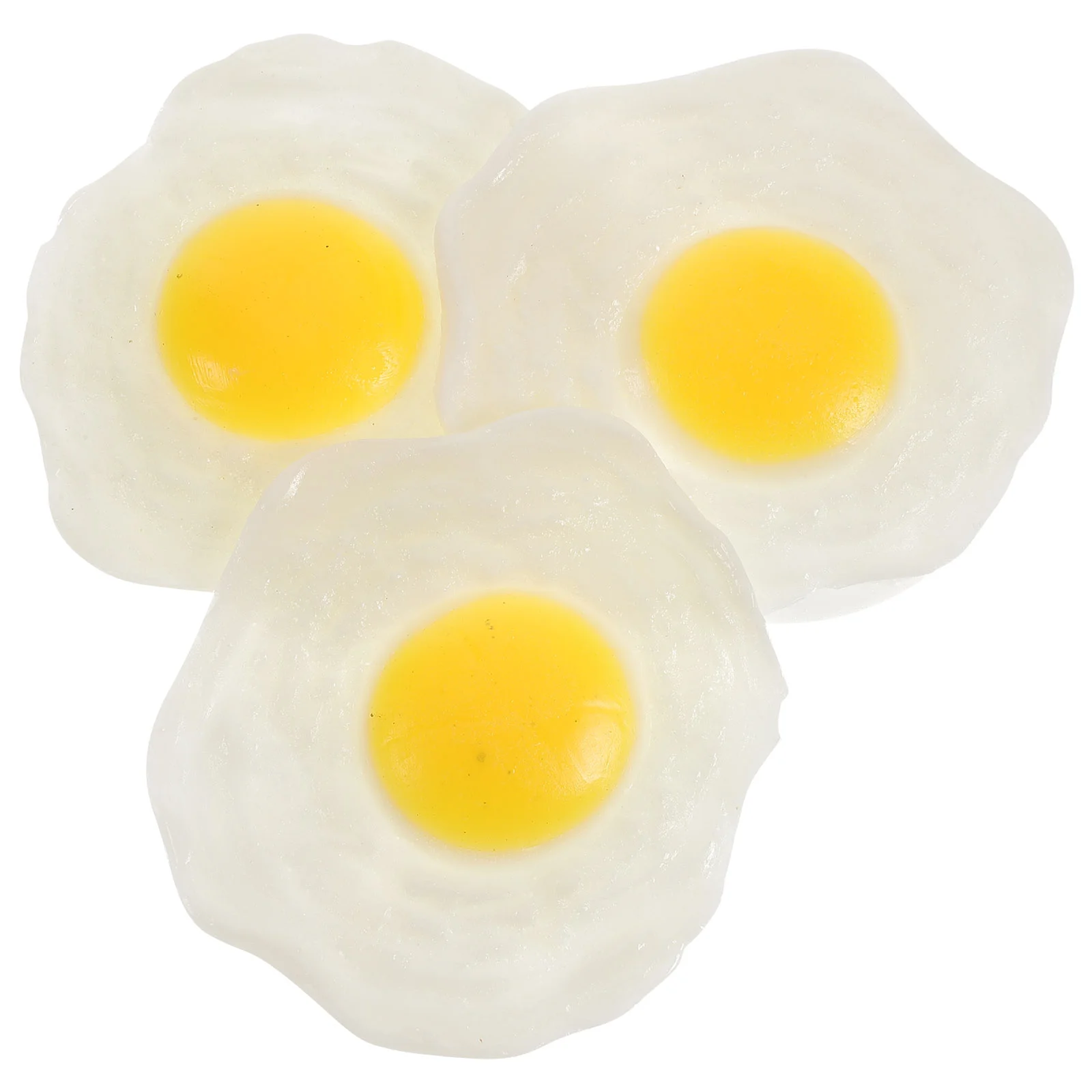 

3pcs fried egg relief stretchy fidget sensory relaxing vent hand balls plaything for kids to relieve tension