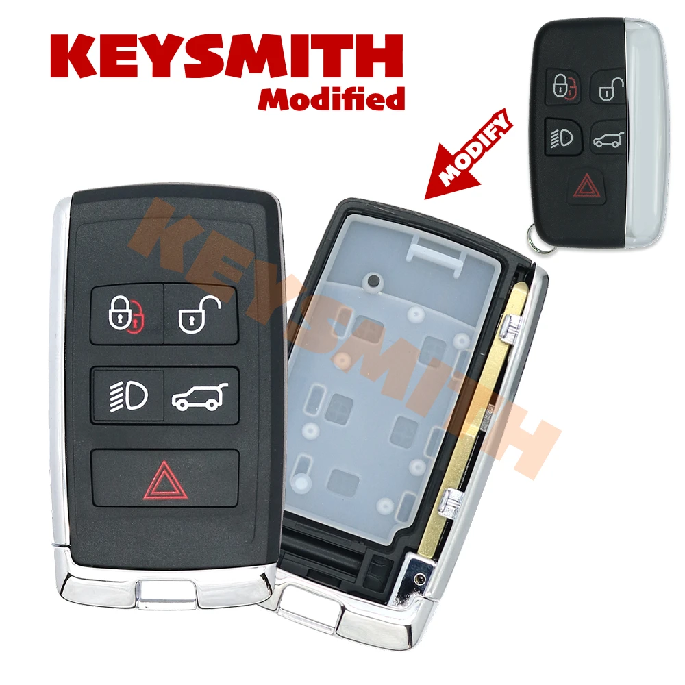 Фото Умный ключ KEYSMITH с дистанционным управлением, модифицированный для Land Rover Range Rover Sport, Discovery 4, Evoque, LR4, а также для Jaguar XF, XE, XJ. №2