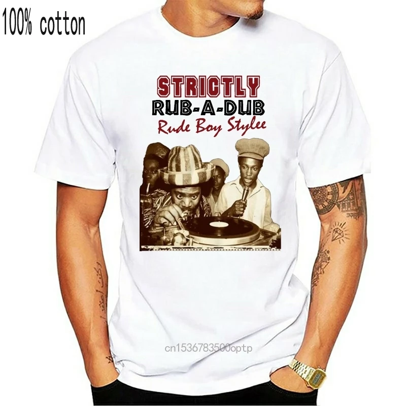 

Man Clothing Reggae T-Shirt Haile Selassie I Jah Rastafari Vintage Dancehall Rub-a-Dub Cotton Cotton Tee Shirt Custom Graphic