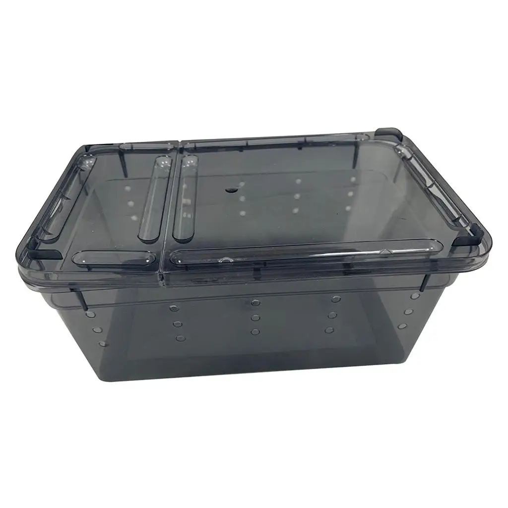 

Plastic Box Insect Reptile Transport Breeding Live Worms Food Feeding Box