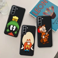 marvin the martian elmer fudd phone case for samsung galaxy s22 s21 ultra s20 fe s9 plus s10 5g lite 2020 silicone soft cover