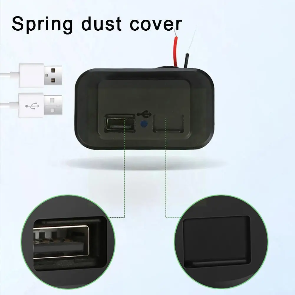 

3.1A 4.8A Dual USB Charger Socket 12V-24V For Motorcycle Auto Truck ATV Boat Car RV Bus Power Adapter Outlet Dustproof K2T0