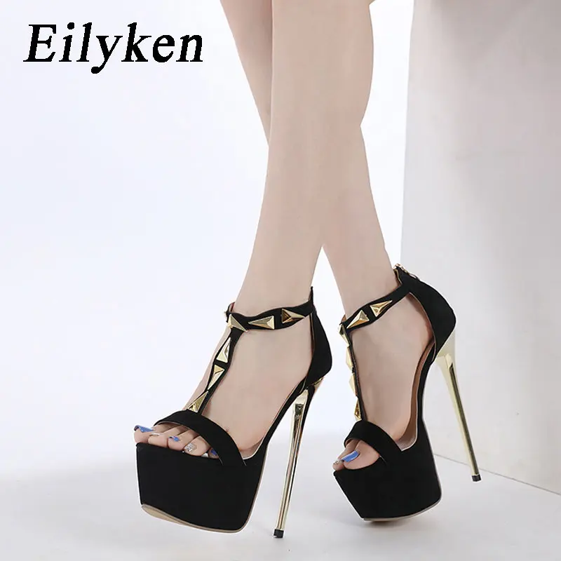 

Eilyken/модель 2023 года; Дизайнерские босоножки на платформе и высоком каблуке-шпильке; Женские пикантные туфли с открытым носком на молнии для ночного клуба и банкета; Вечерние обувь