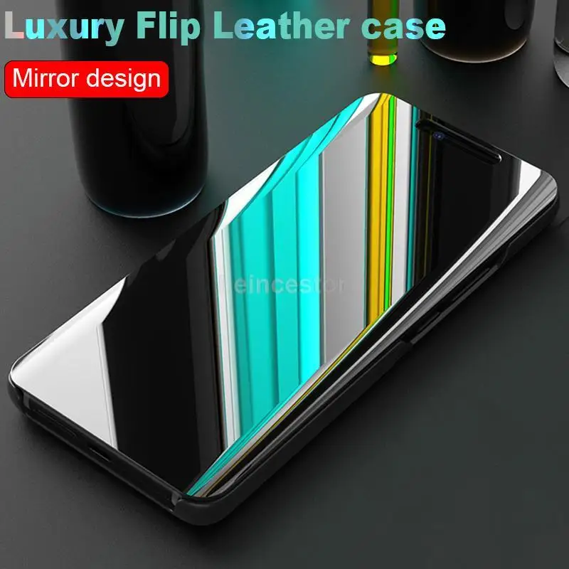 

Luxury Smart Mirror Flip Case For Xiaomi Case For Xiaomi Redmi Note 11 10 9 8 7 Pro 10S 9S 9T 8T 9A 9C 8A Protection Phone Cover