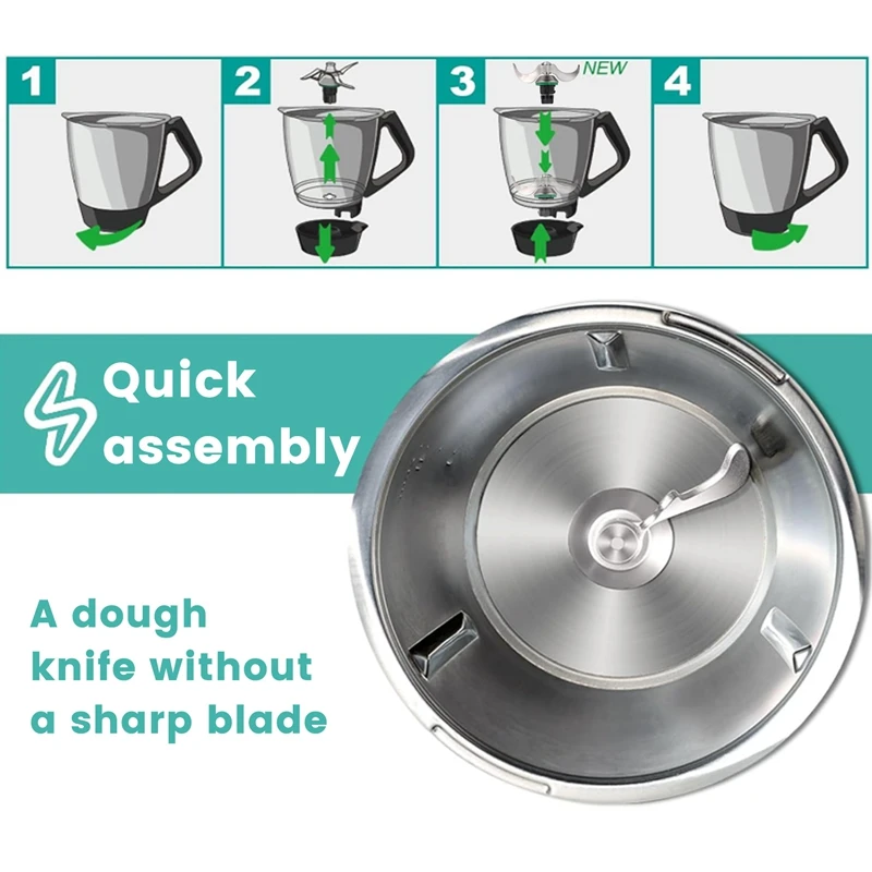 Нож для теста Thermomix сменные аксессуары ножей смешивания подходящие TM6 TM5 TMF нож