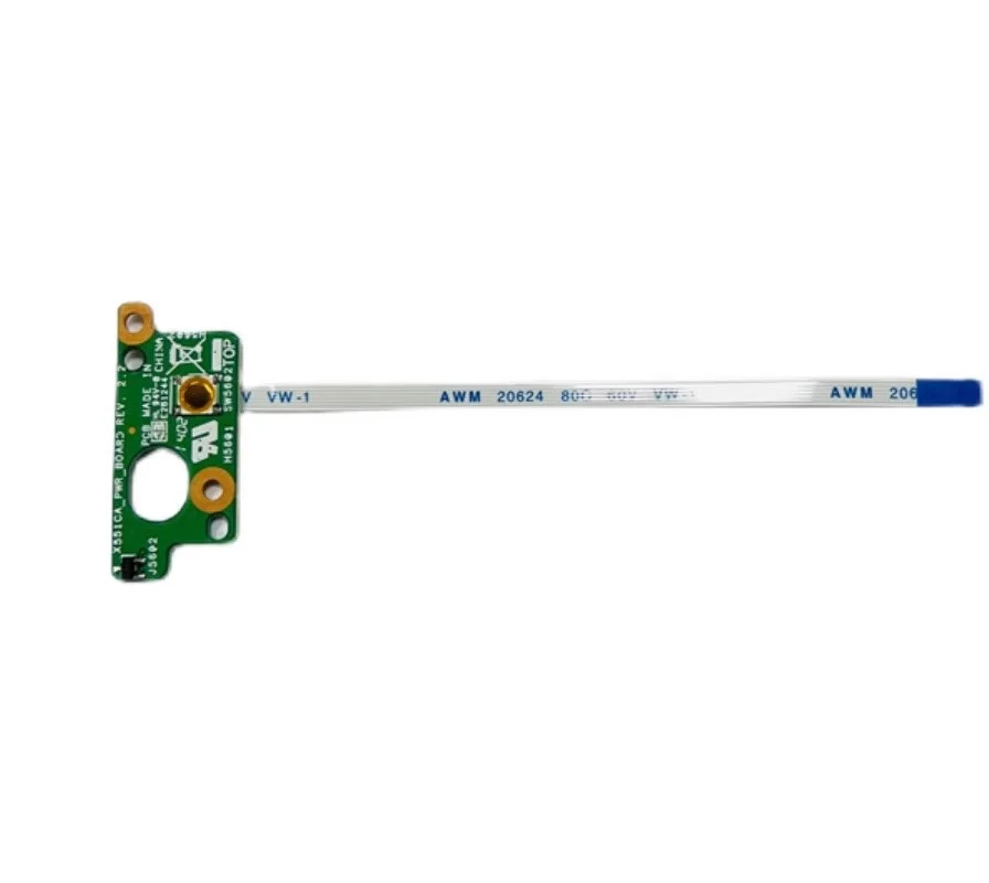 Новая плата включения/выключения для ASUS Asus X551 X551M X551MA X551C X551CA F551 F551M X551MAV F551MA плата кнопки питания с кабелем Новая плата включения/выключения для ASUS Asus X551 X551M X551MA X551C X551CA F551 F551M X551MAV F551MA плата кнопки питания с кабелем