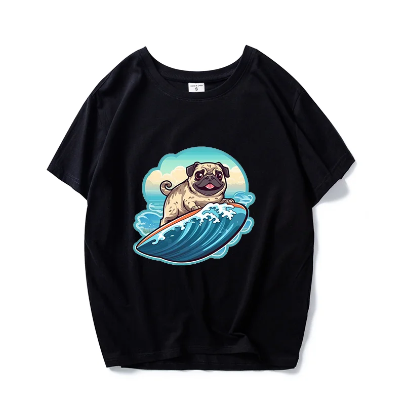 Рисунок 3 - Милый мопс ездит ветром и волнами