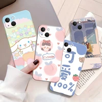 cute dog mobile phone shell for apple iphone 13 12 and iphone 11 applicable iphone case anti fall silicone jacket iphone xs xr