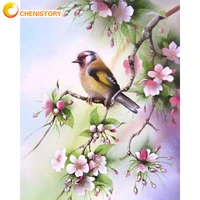 chenistory painting by numbers magpies landscape on canvas adults diy kits frame drawing oil pictures coloring by number decor