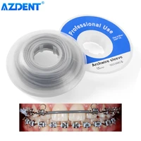 azdent 5mroll dental orthodontic elastic arch wire sleeve%c2%a0tubing plastic cannula i d 0 037 dentistry material for dentists