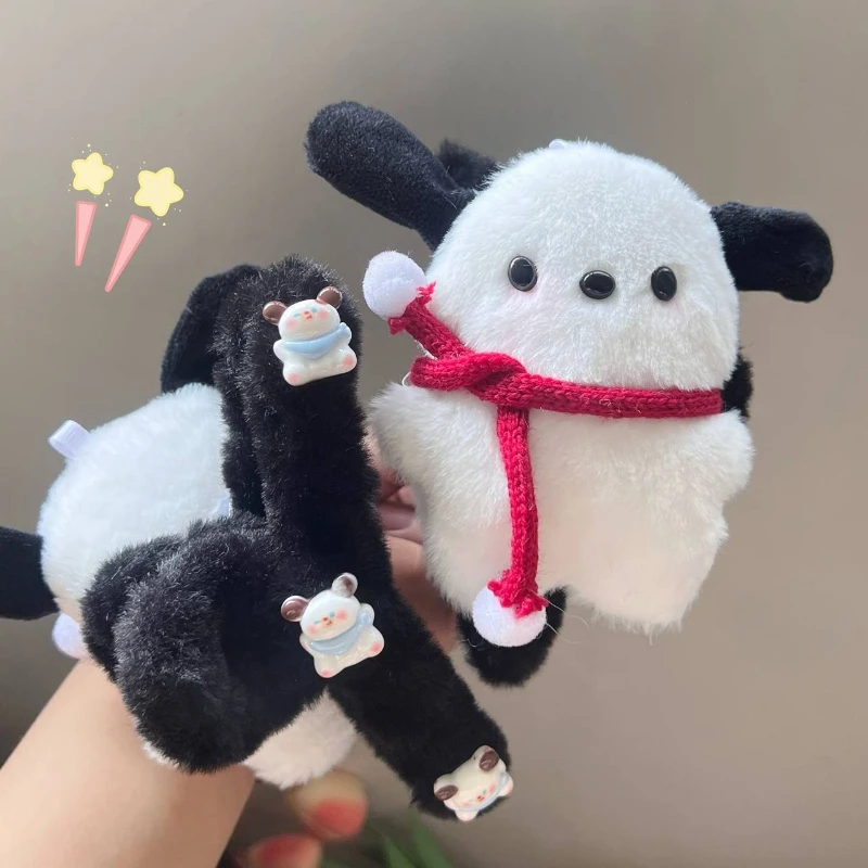 

Kawaii Sanrio Anime Pochacco Cute Cartoon Plush Shark Clip Sweet Lovely Claw Clip Hair Accessories Girly Heart