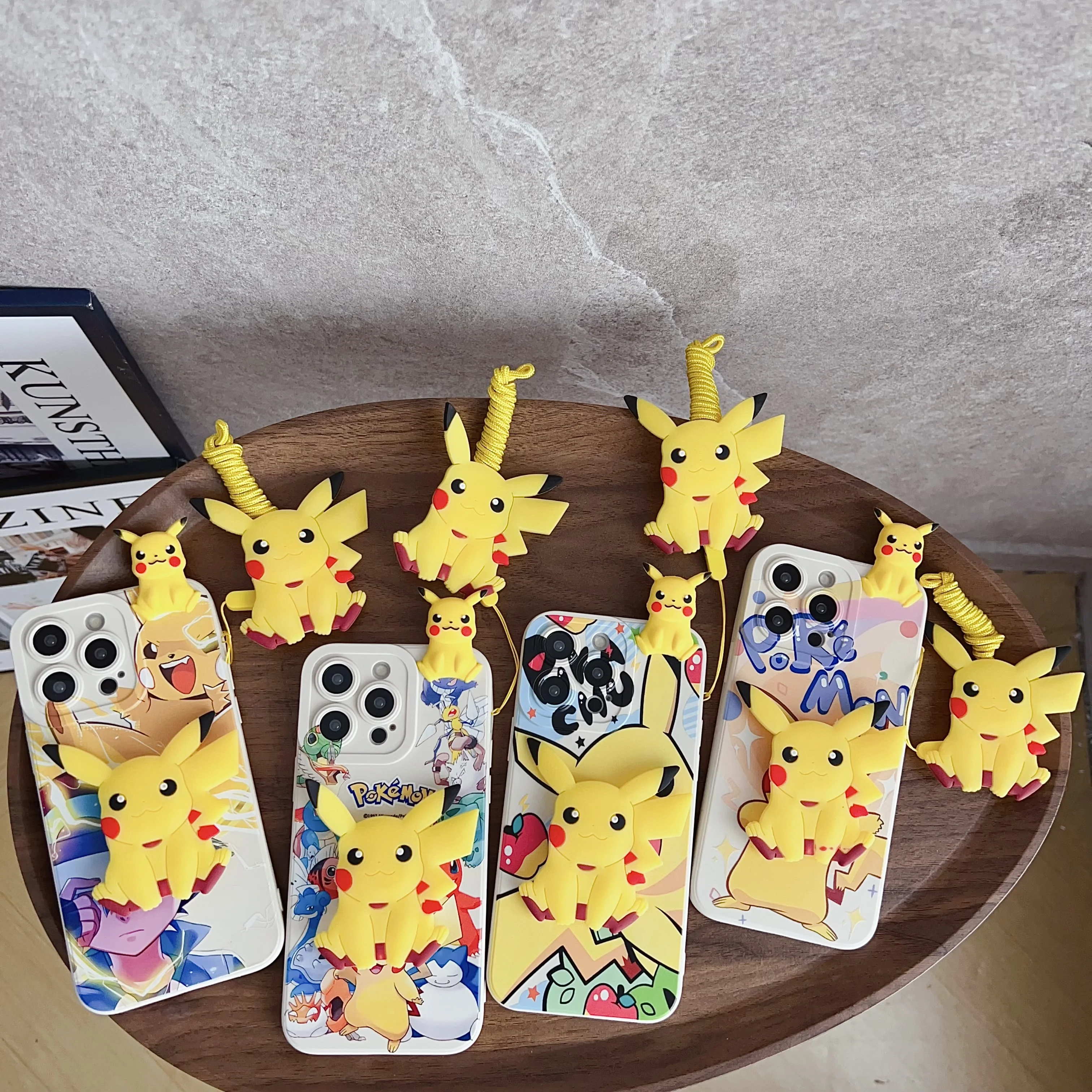 Для Samsung Galaxy Note 8 9 10 20 Ultra Plus lite A 01 30 50 70 милый чехол Пика с держателем веревки