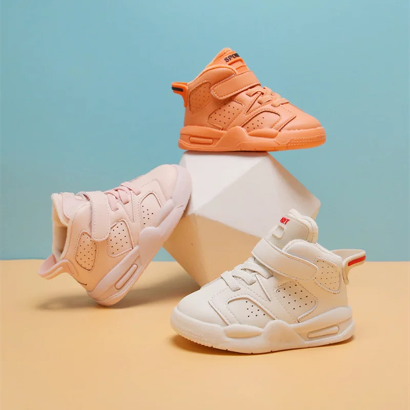High-help Outdoor Tennis Breathable Fashion Little Kids Snea