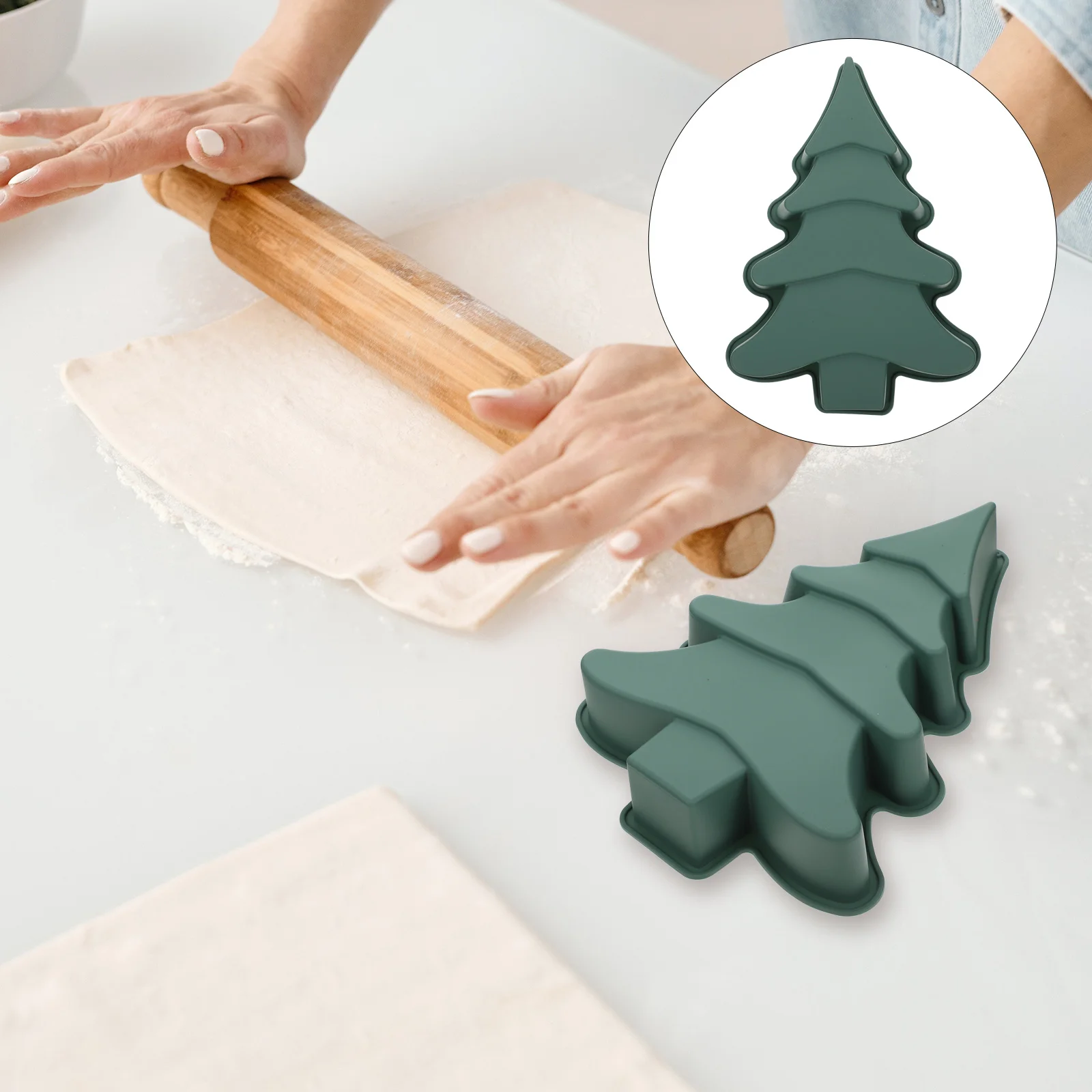 

Christmas Tree Silicone Cake Mold DIY Cake Baking Mold Chocolate Cake Candy Cookies Pastry Biscuits Mould Party Baking Tools