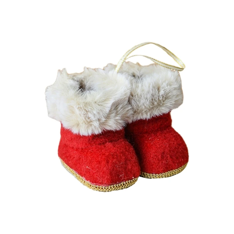 Рождественские вязаные сапоги подвеска рождественское дерево подвесное