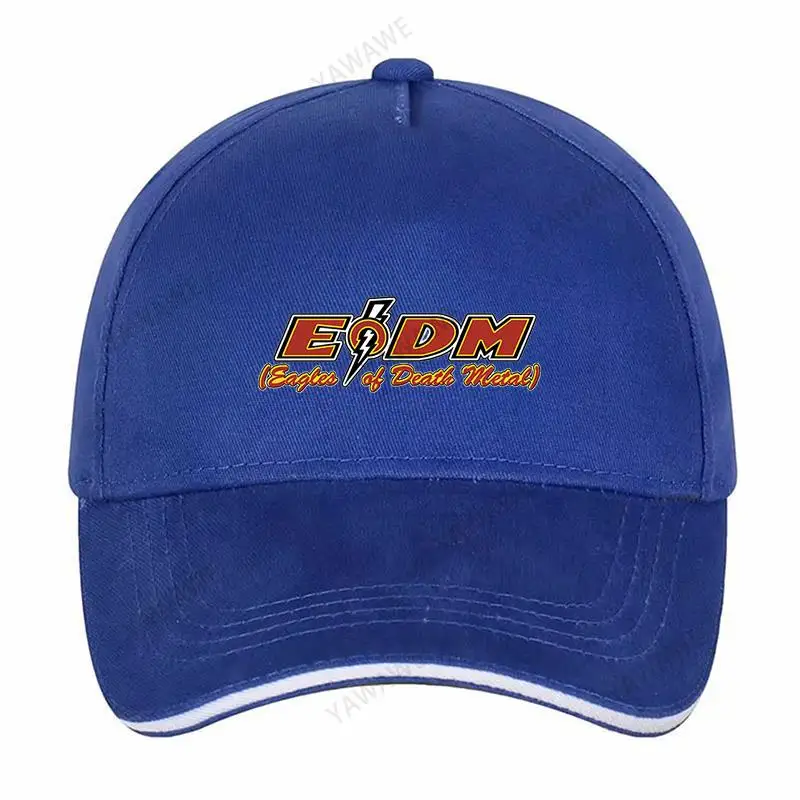 

Baseball Caps hat black men Baseball Caps Eagle of Death Metal EDM Rock Band Logo Unisex Teens Cotton Snapback Cap