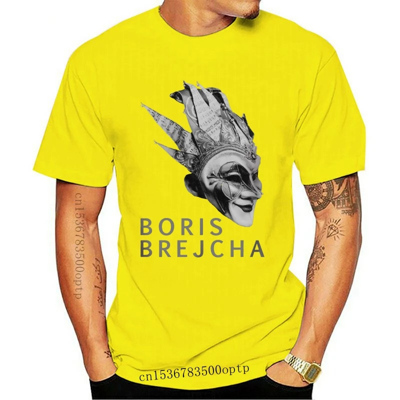Мужская одежда новинка футболка Boris Brejcha Mask Dj High Tech Минималистичная техническая