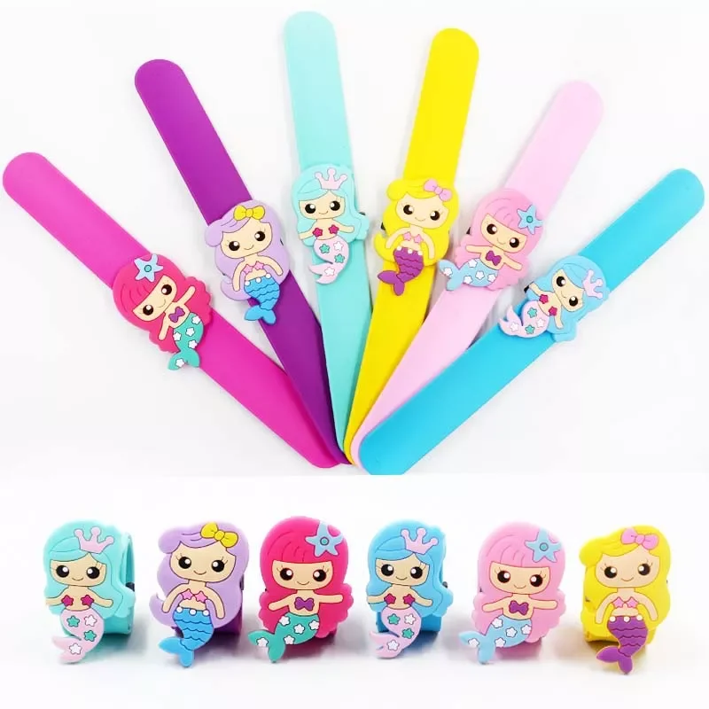 

New Little Mermaid Party Supplies Mermaid Bracelet Ring Necklace Keychain Birthday Party Decorations Kids Baby Shower Party Favo